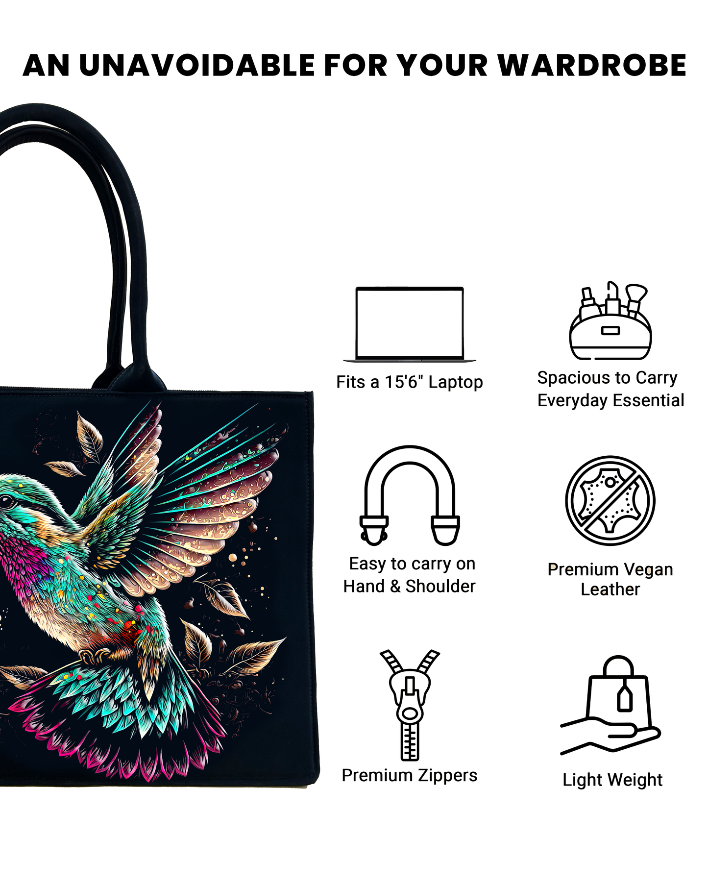 Beautiful Flying Sparrow IN VOGUISH Tote Bag