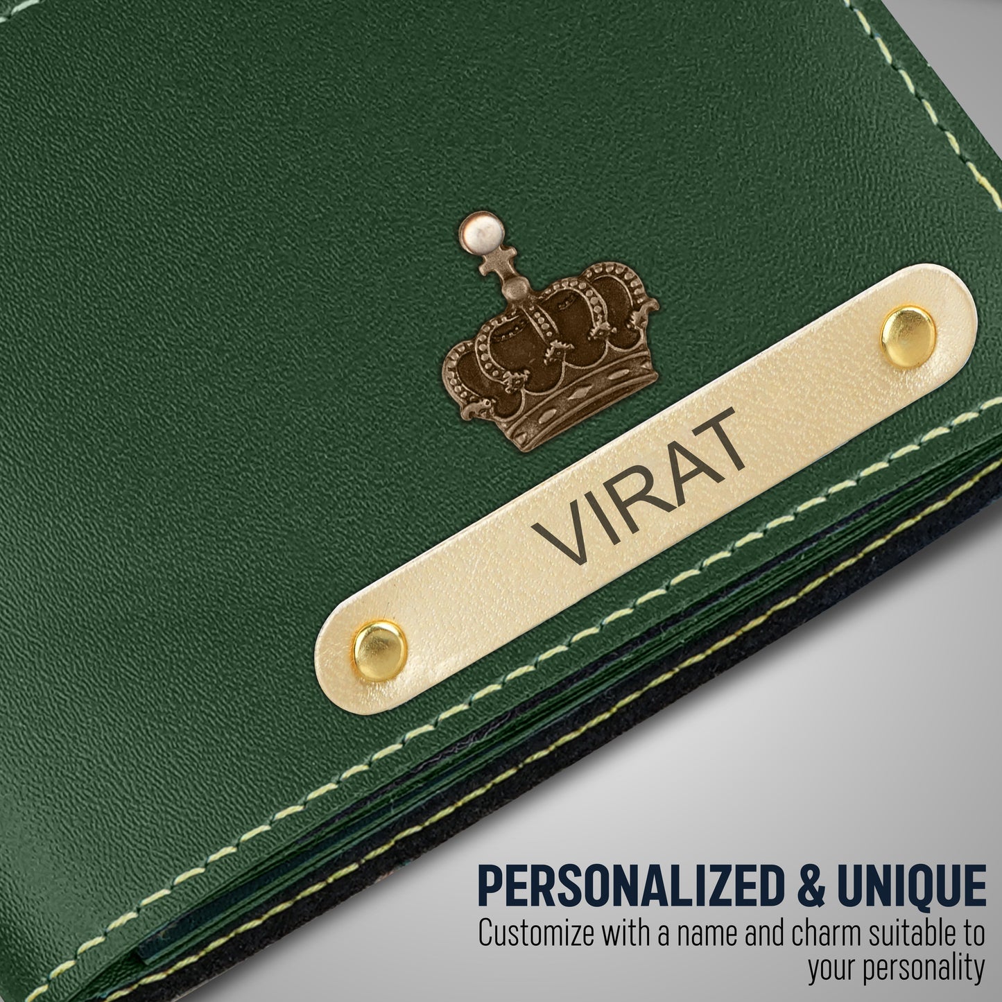Customized Wallet With Name & Charm