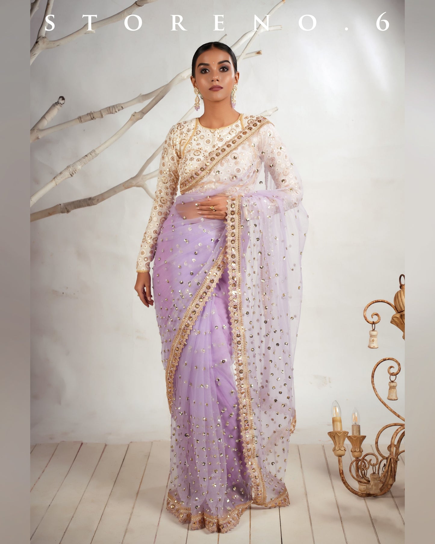 THE LILAC LUXURY SAREE