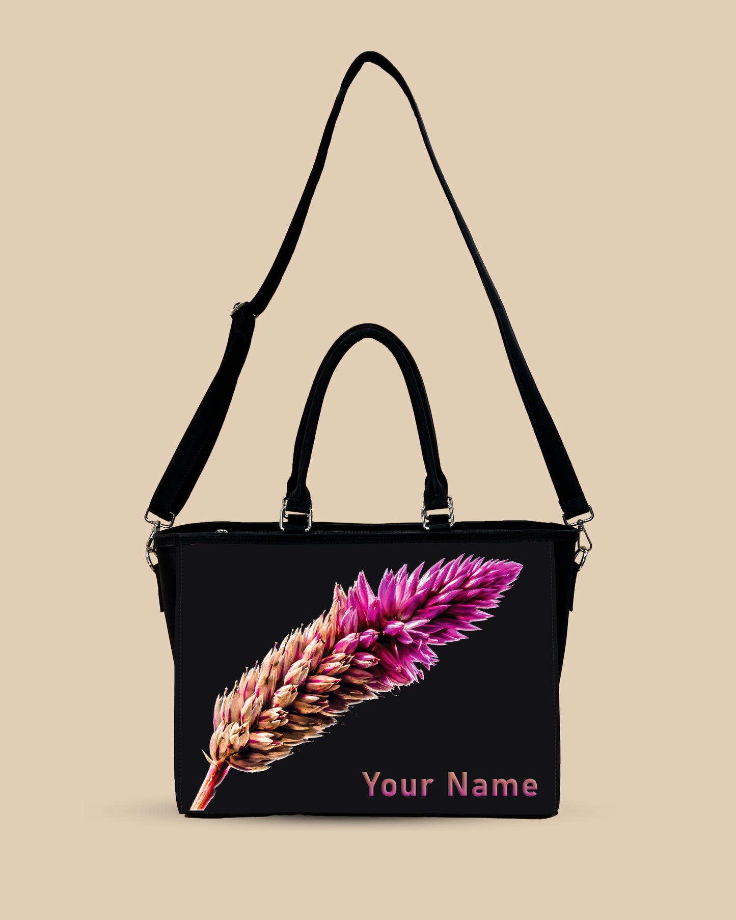 Beautiful Flower Design Oversized Tote