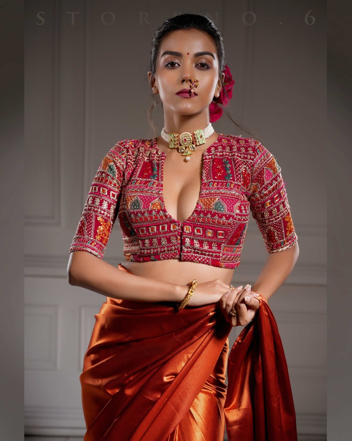 THE BRONZED COASTLINE SAREE