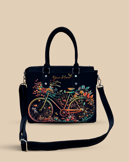 Aurelia Growing Nature On Colourfull Bicycle Designer Sling Bag for Everyday Use