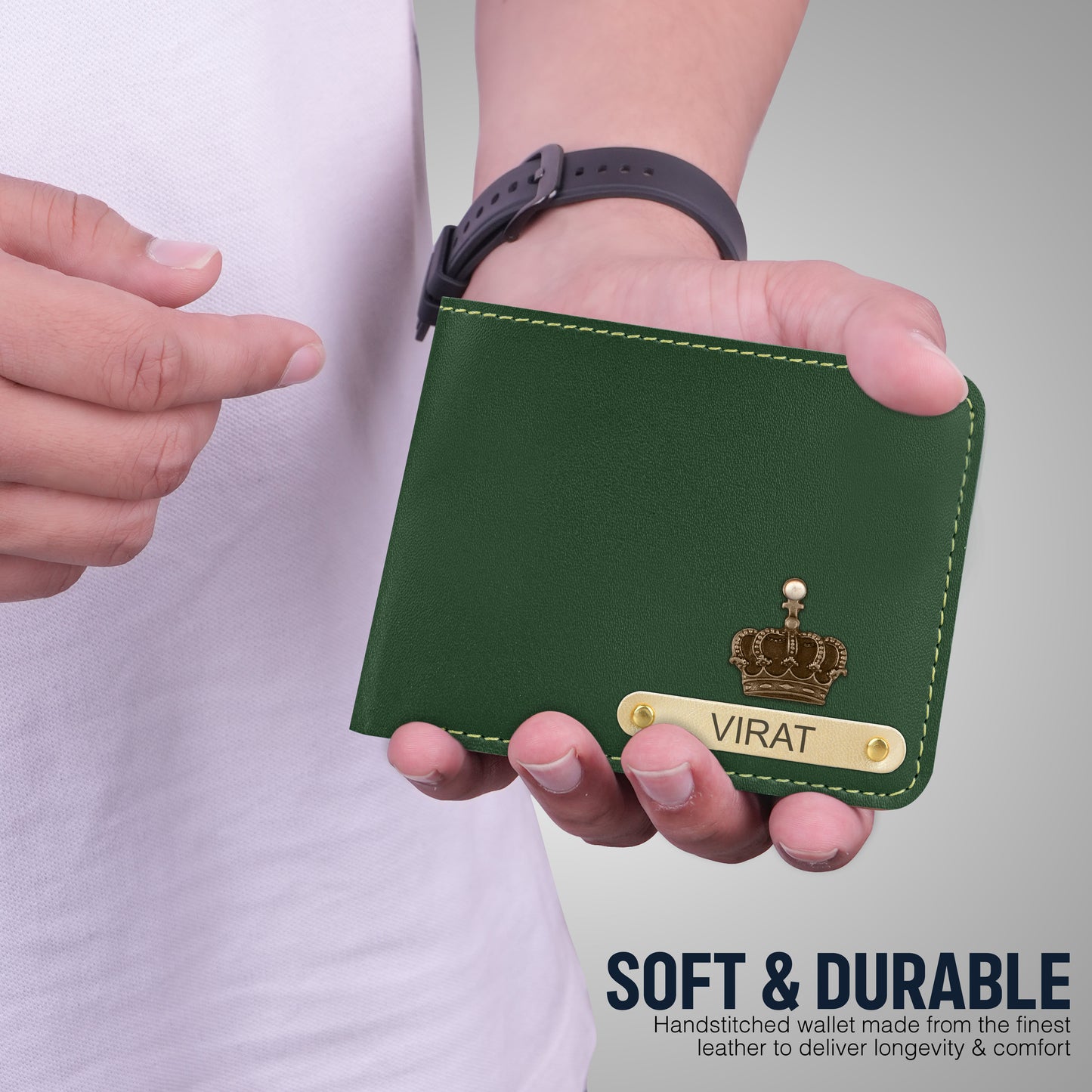 Customized Wallet With Name & Charm