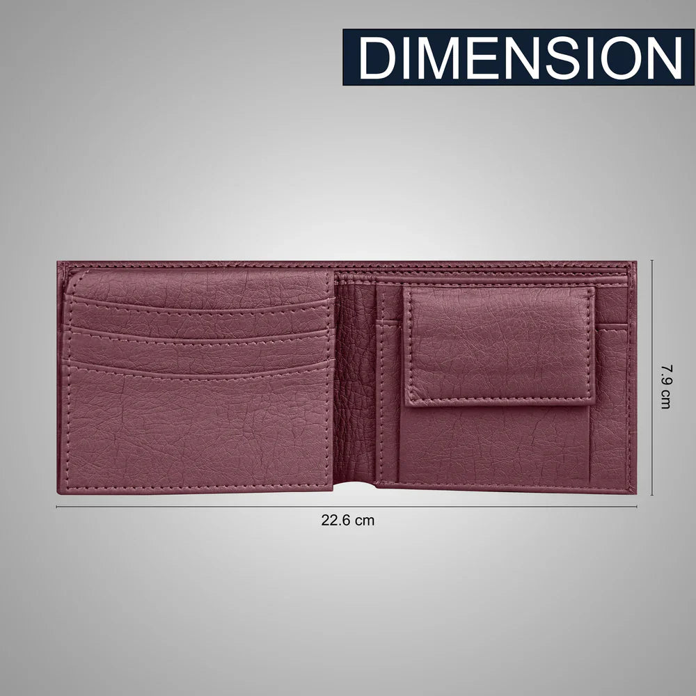 Personalized Premium Leather Wallet, Rudraksh Rakhi & Roli Chawal Gift Set