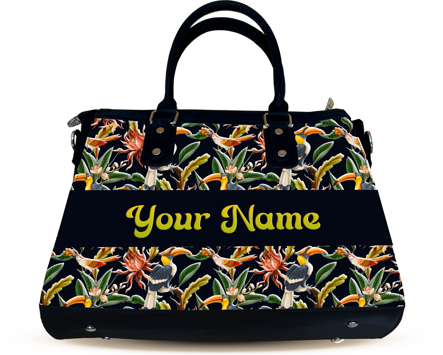 Aurelia Hornbill , Careens  Birds And Tropical Flowers Designer Sling Bag for Everyday Use