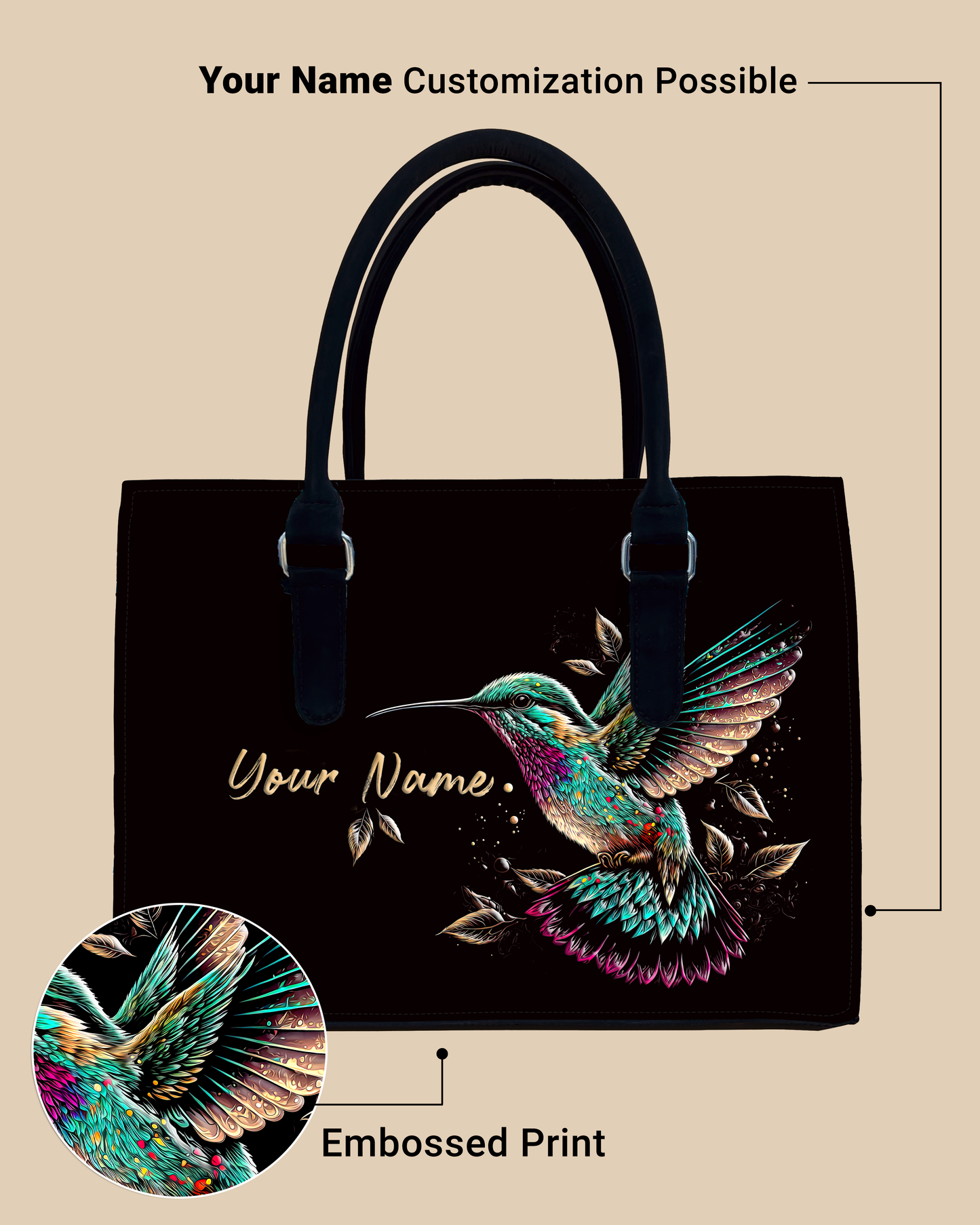 Beautiful Flying Sparrow Designer Sling Tote