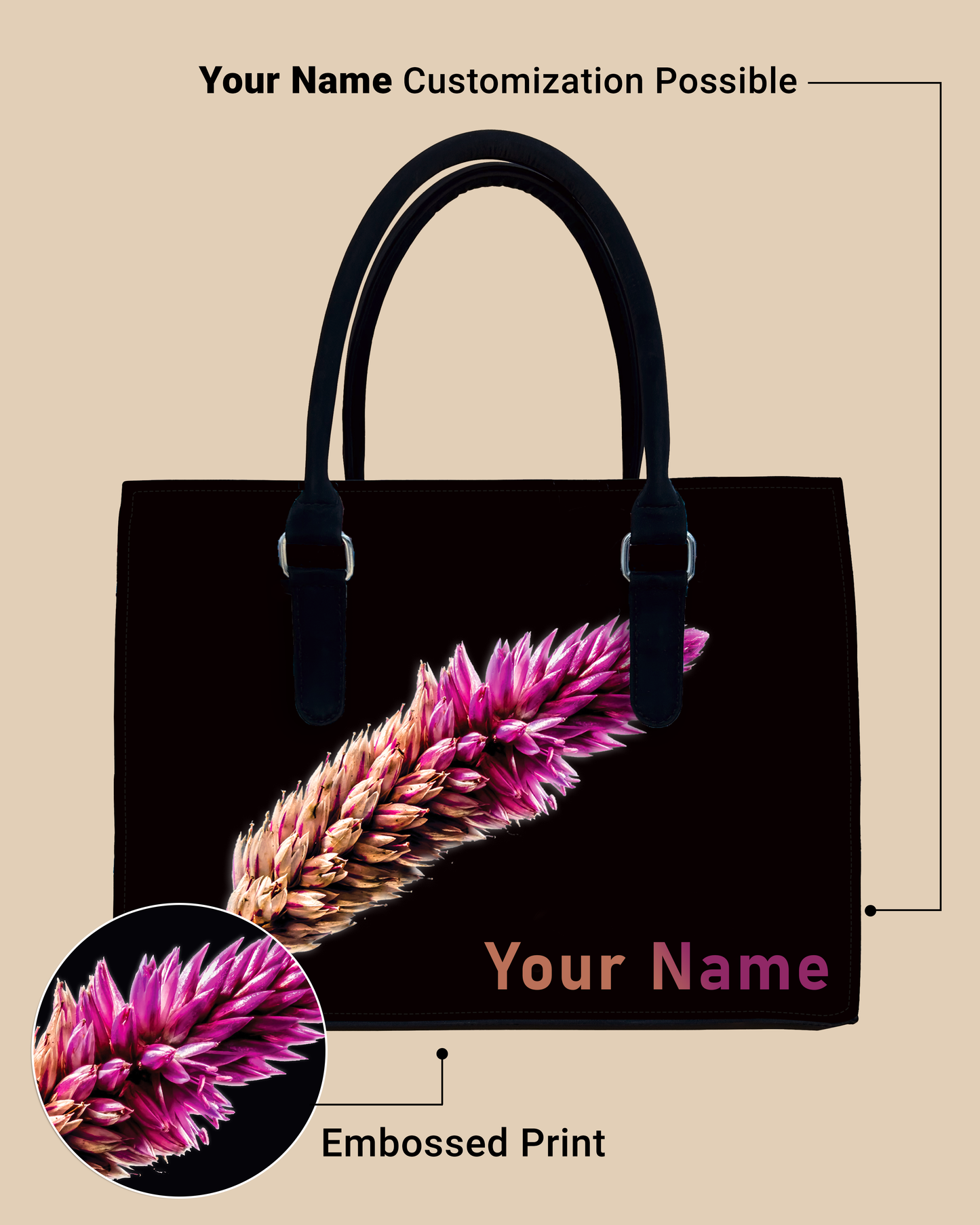 Beautiful Flower Designer Sling Tote