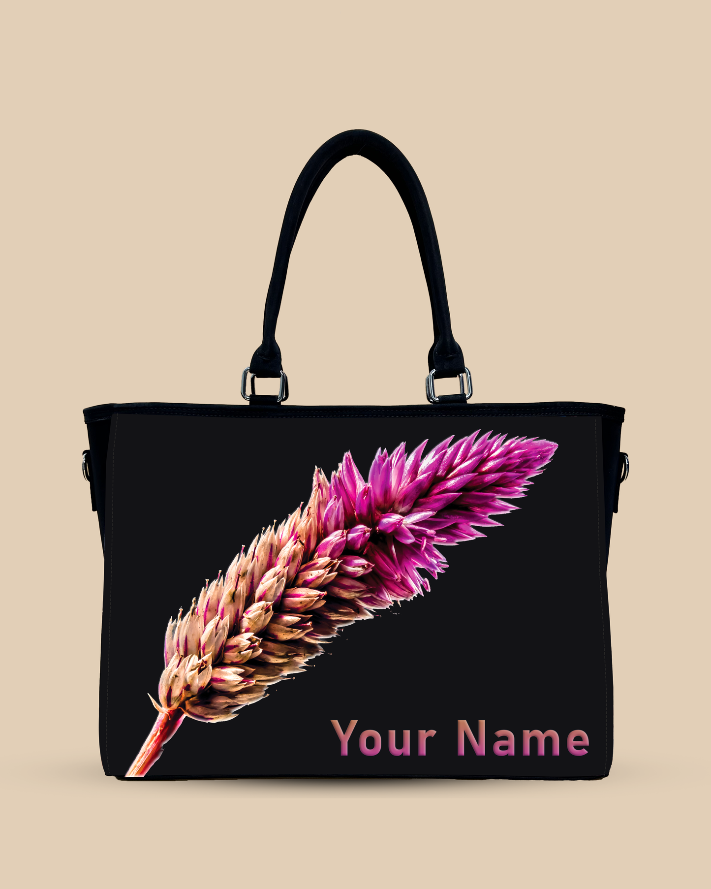 Beautiful Flower Design Oversized Tote