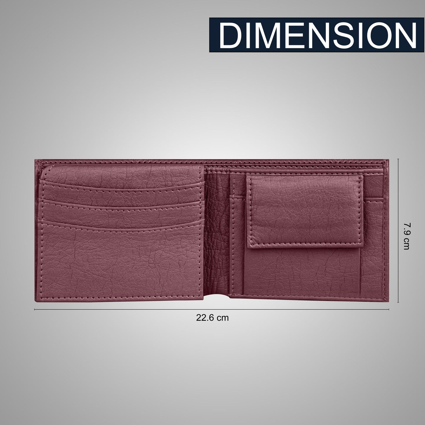 Premium Quality Textured Men's Wallet With Name & Charm