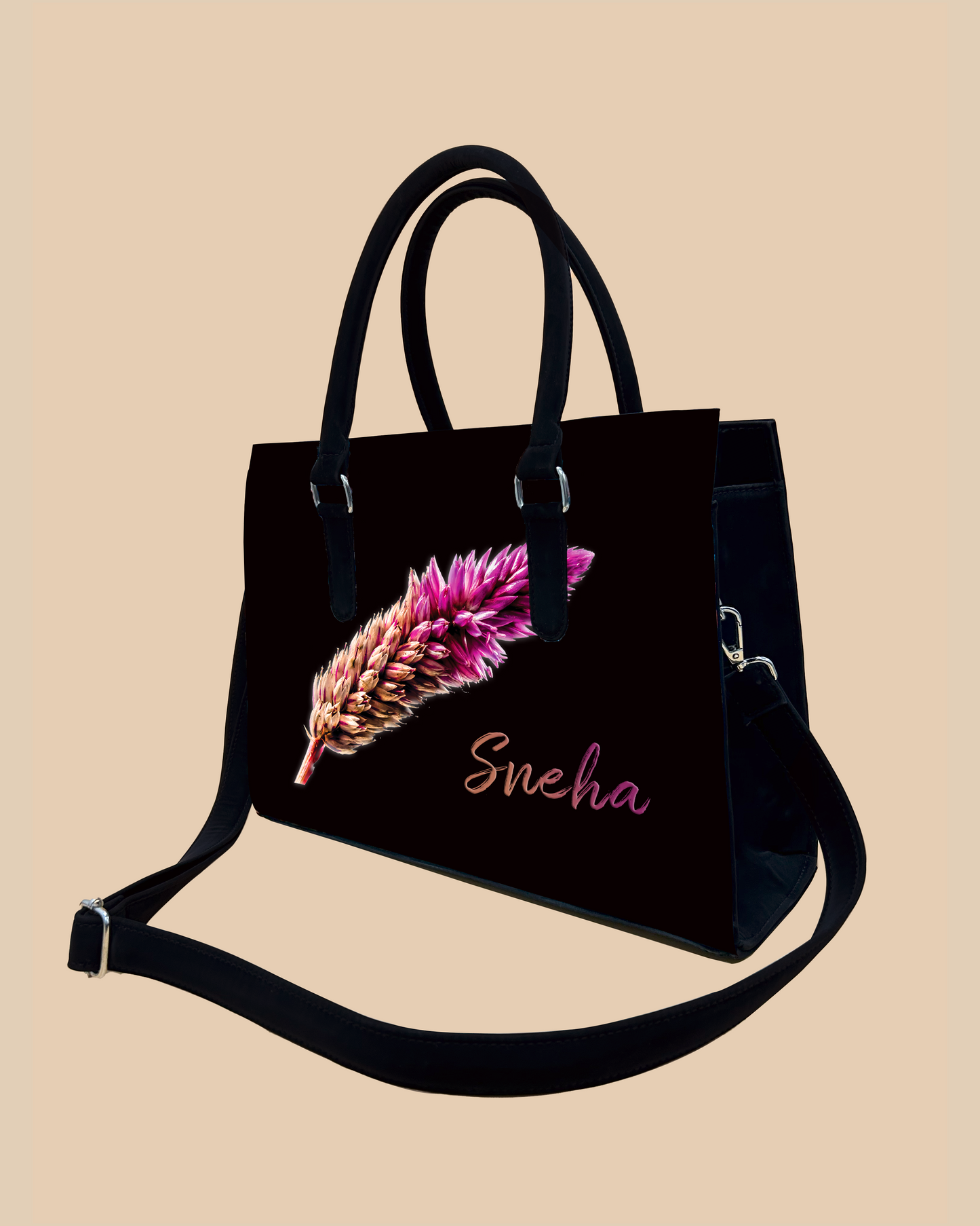 Beautiful Flower Designer Sling Tote