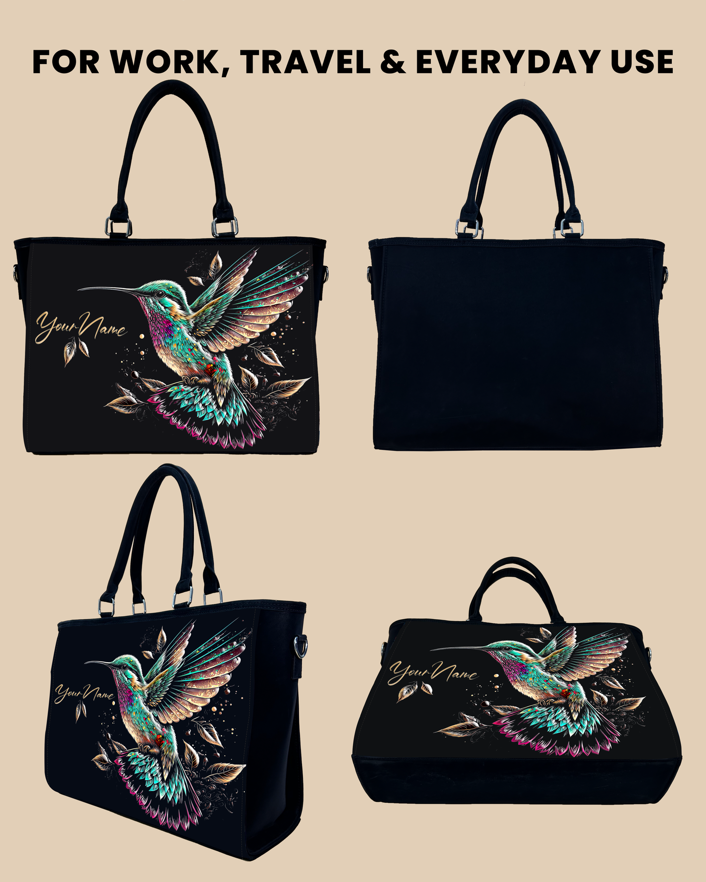Beautiful Flying Sparrow Oversized Tote