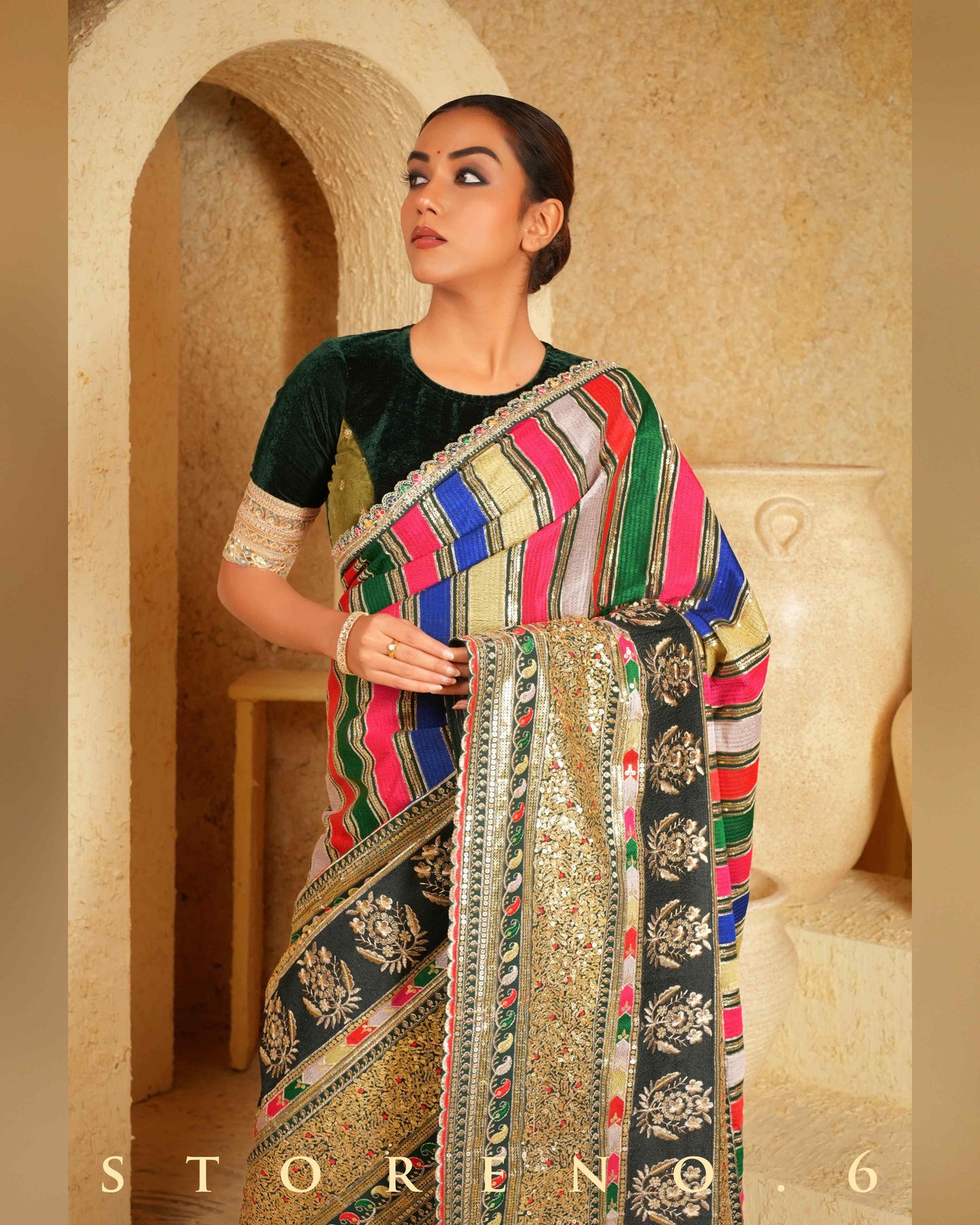 FANCY FOREST SAREE