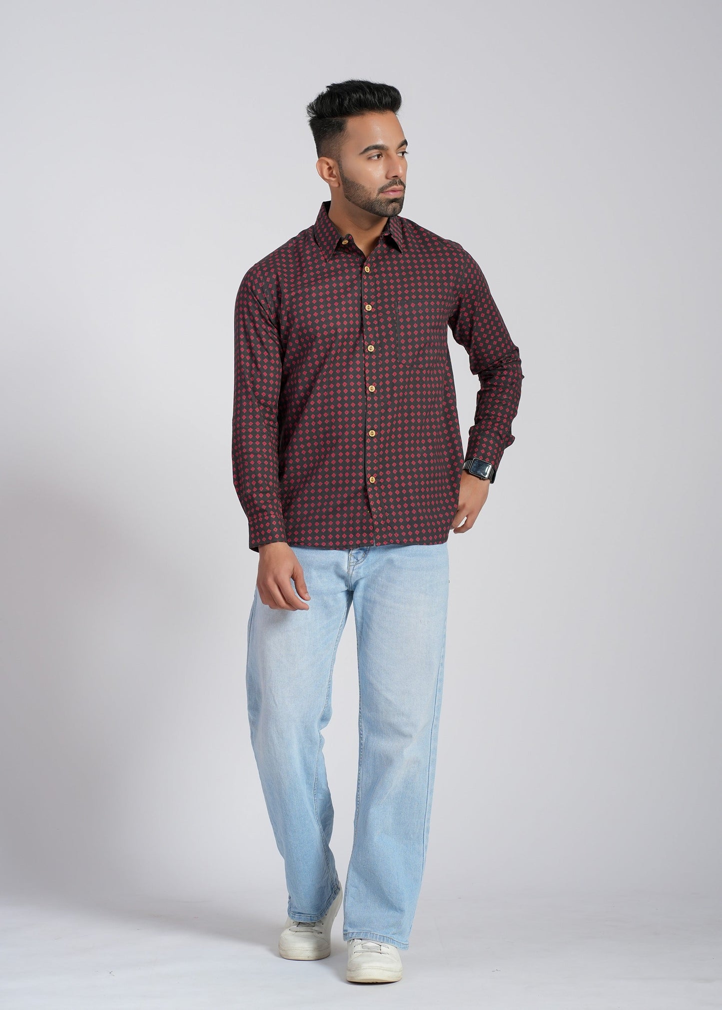 Cotton Printed Full Sleeve Shirt