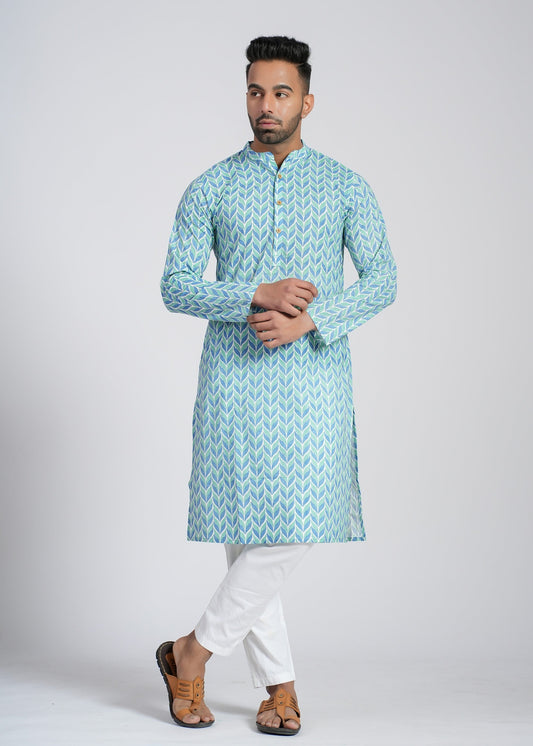 Cotton Block Printed Full Sleeve Kurtas