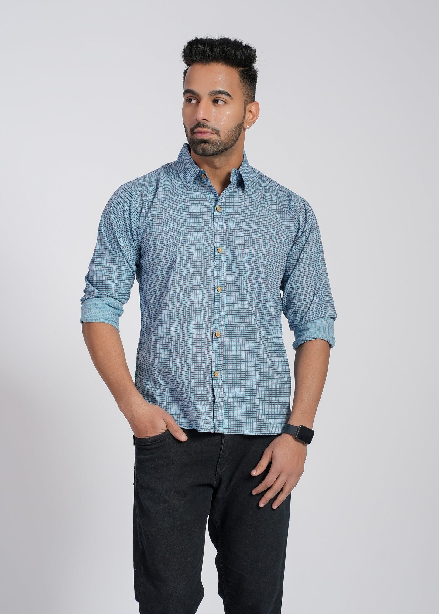 COTTON PRINTED FULL SLEEVE SHIRT
