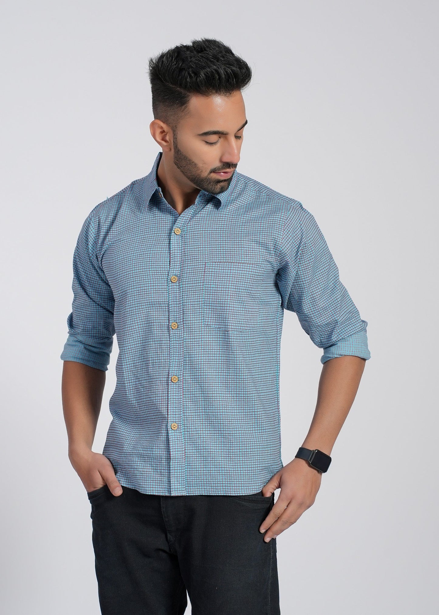 COTTON PRINTED FULL SLEEVE SHIRT