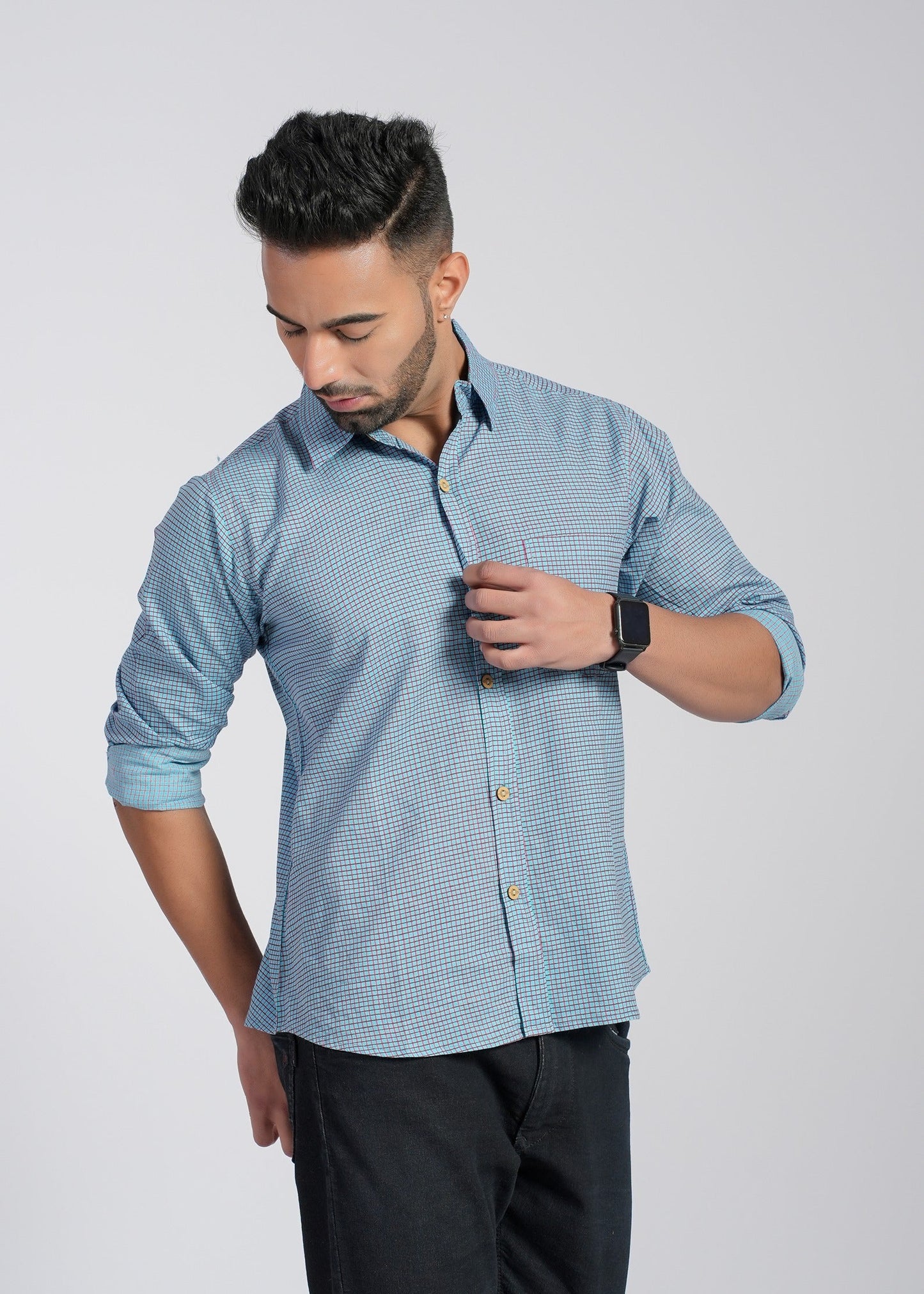 COTTON PRINTED FULL SLEEVE SHIRT