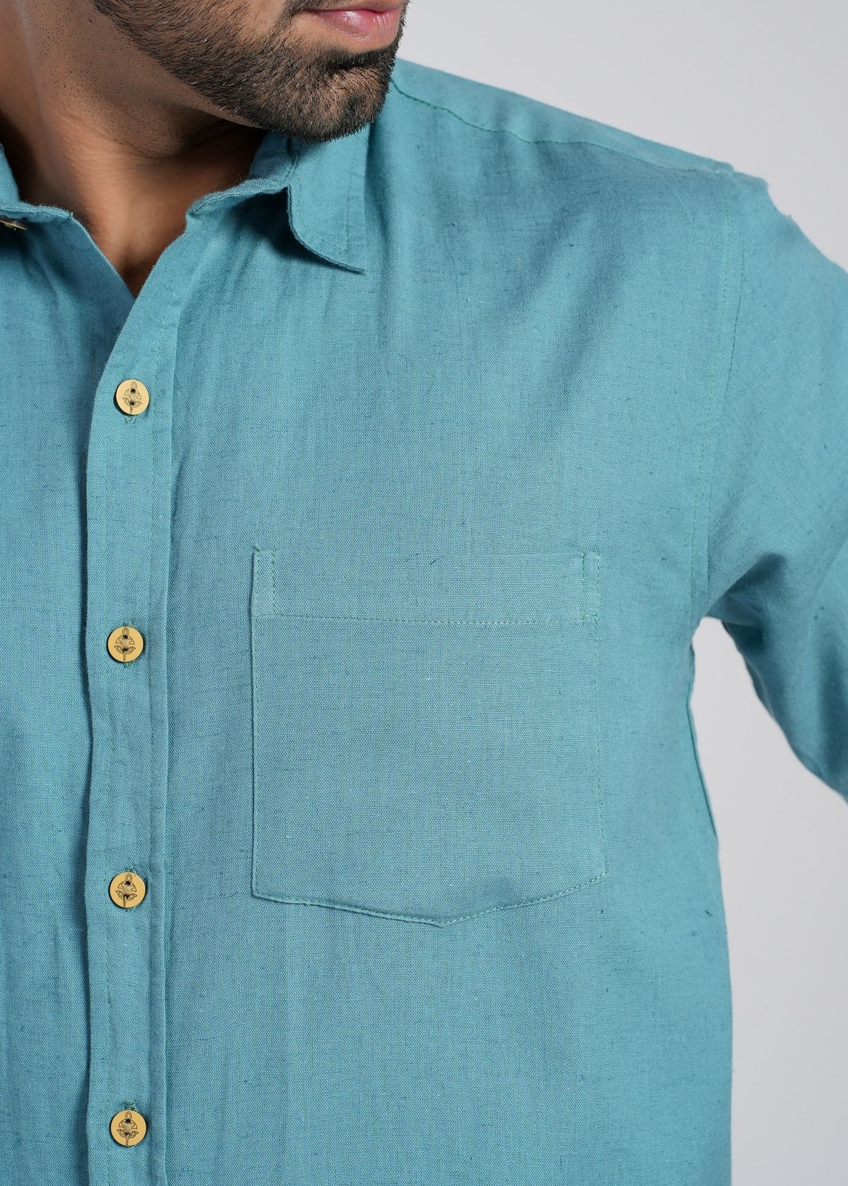 Cotton Flax Full Sleeve Shirt