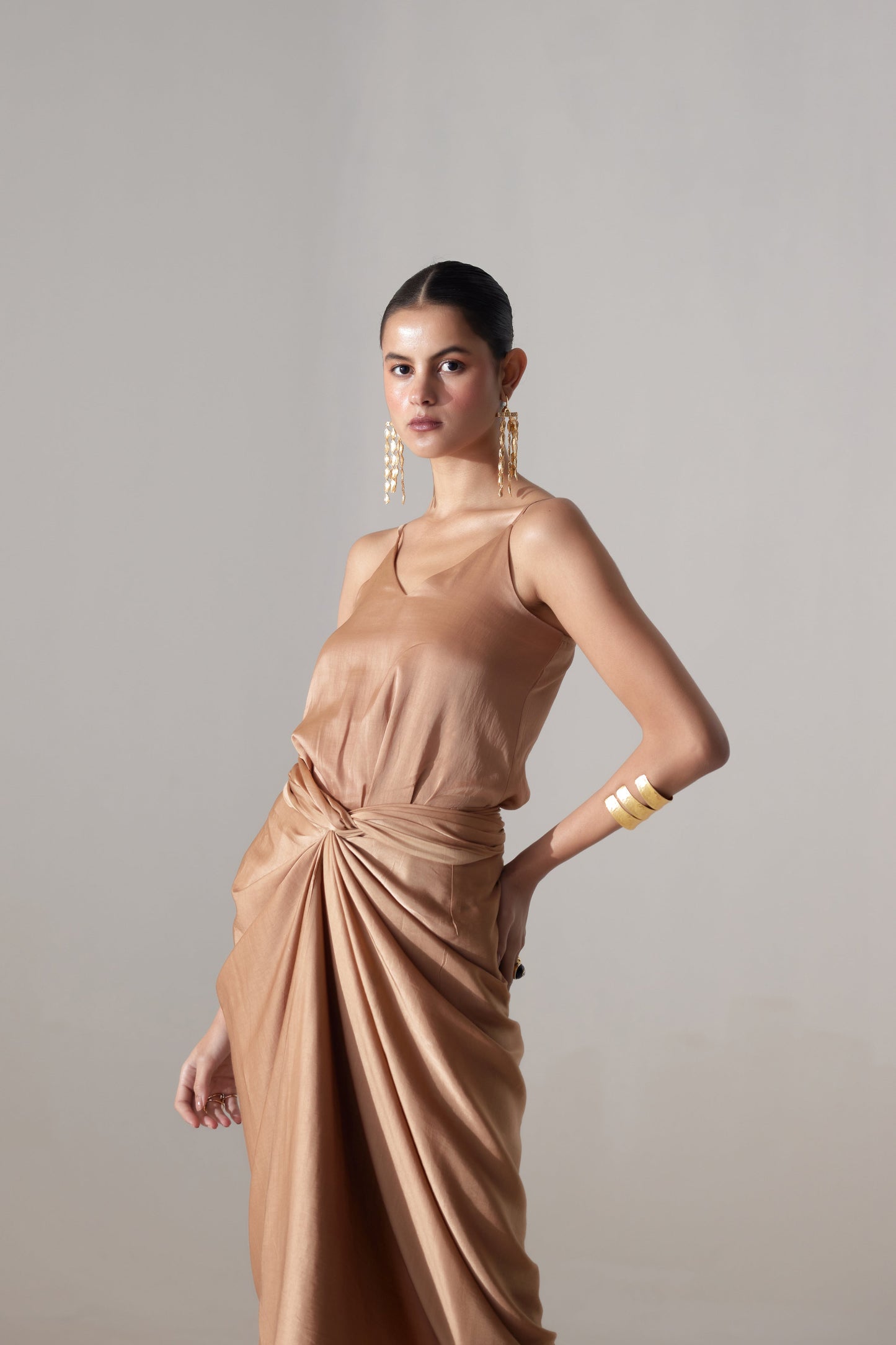 Amy Dress Camel
