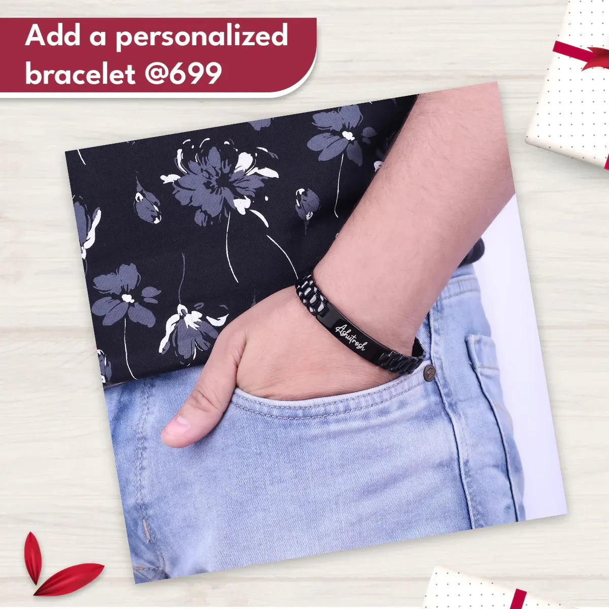 Customized Wallet With Name & Charm