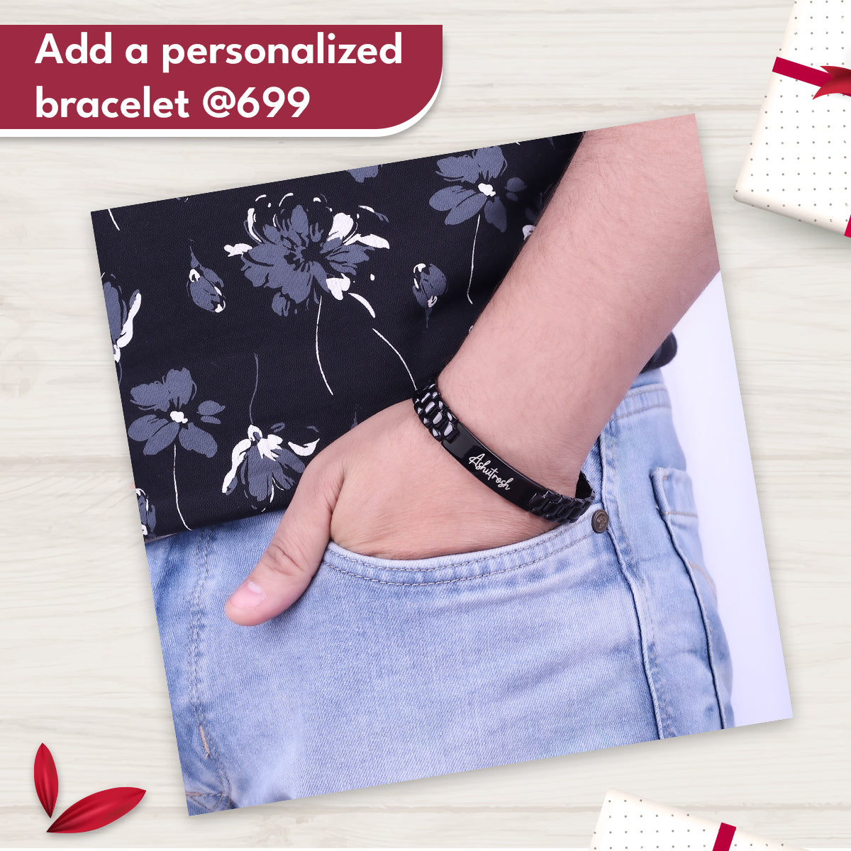 Customized Wallet With Name & Charm