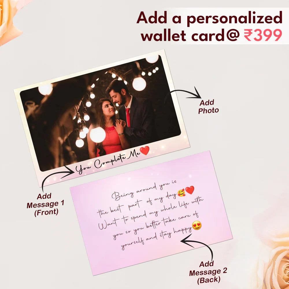 Customized Wallet With Name & Charm