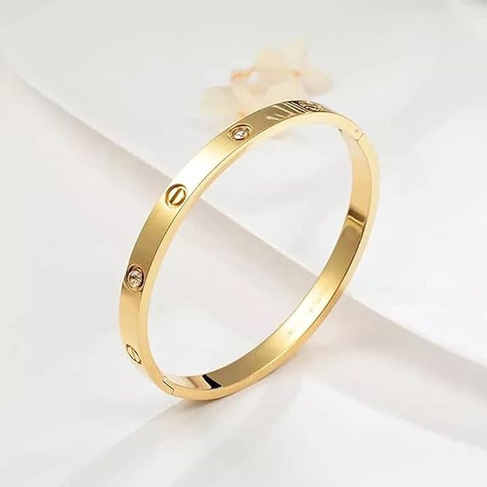Anti-tarnish Stainless Steel 18k Gold-Plated Cartier-Inspired Love Bracelet