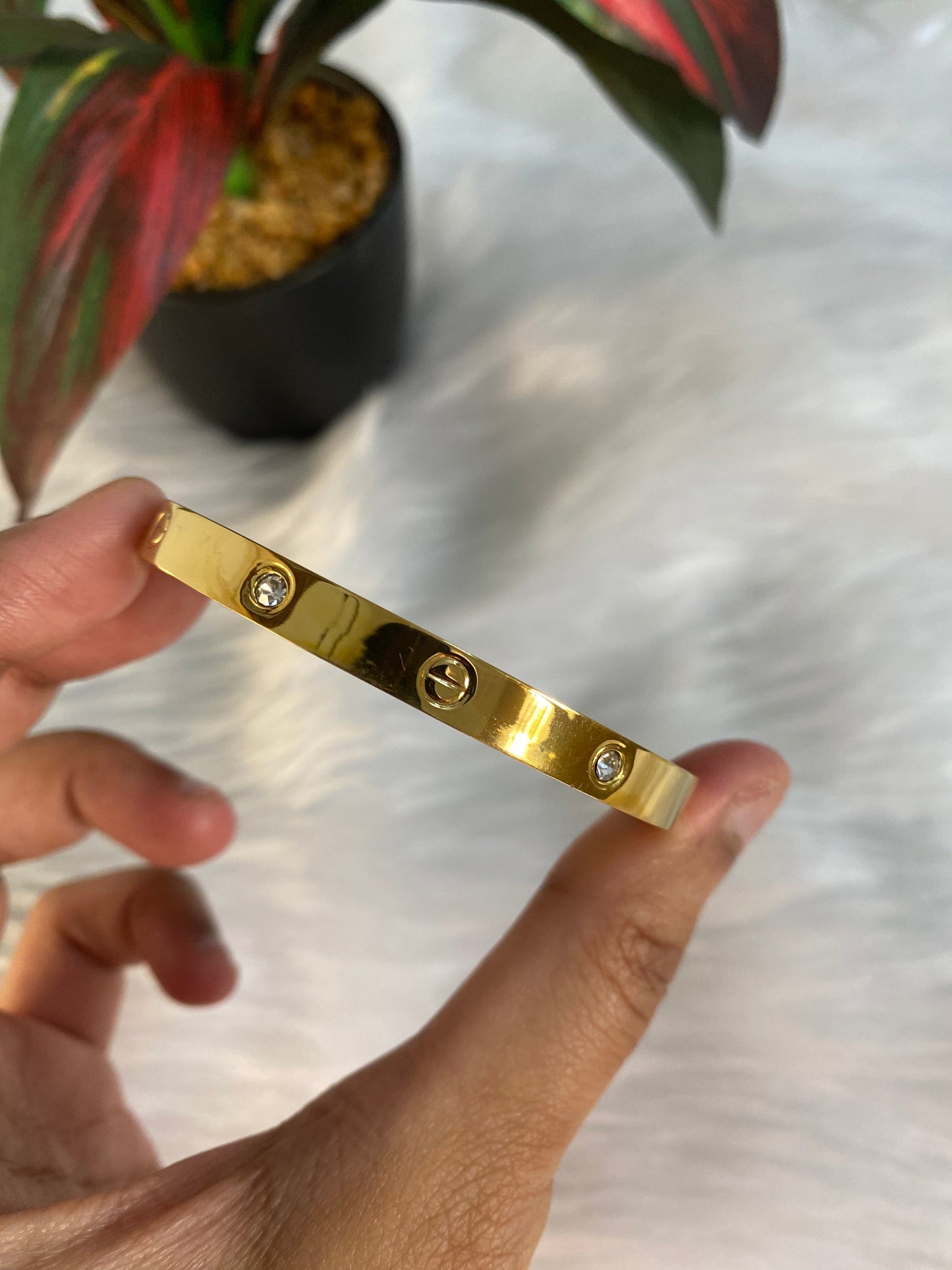 Anti-tarnish Stainless Steel 18k Gold-Plated Cartier-Inspired Love Bracelet