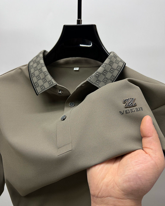 Lavish Dynamic Wave Polo T-Shirt: Effortless Motion in Every Thread