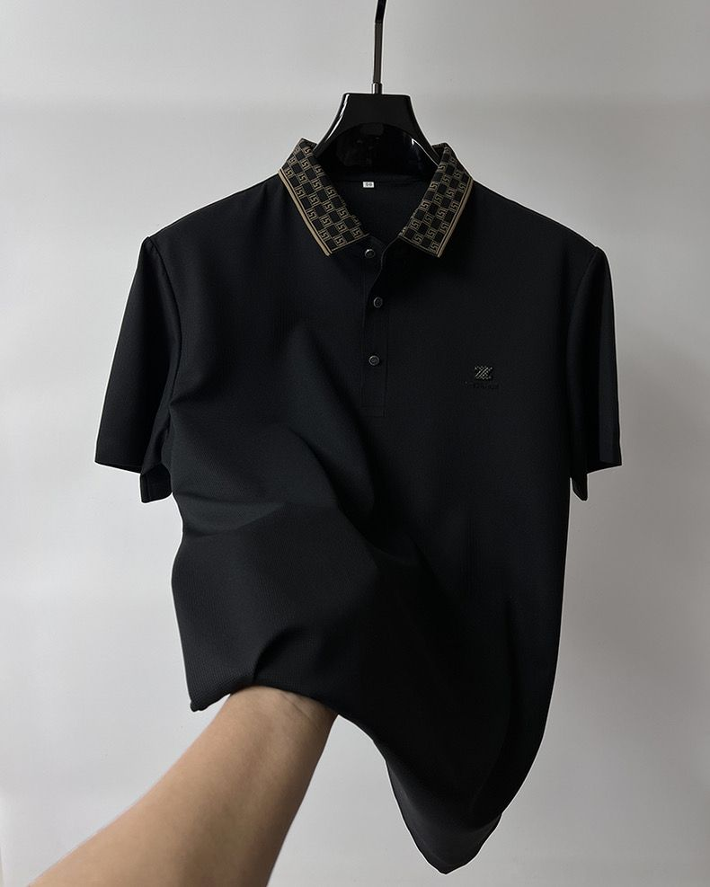 Lavish Dynamic Wave Polo T-Shirt: Effortless Motion in Every Thread