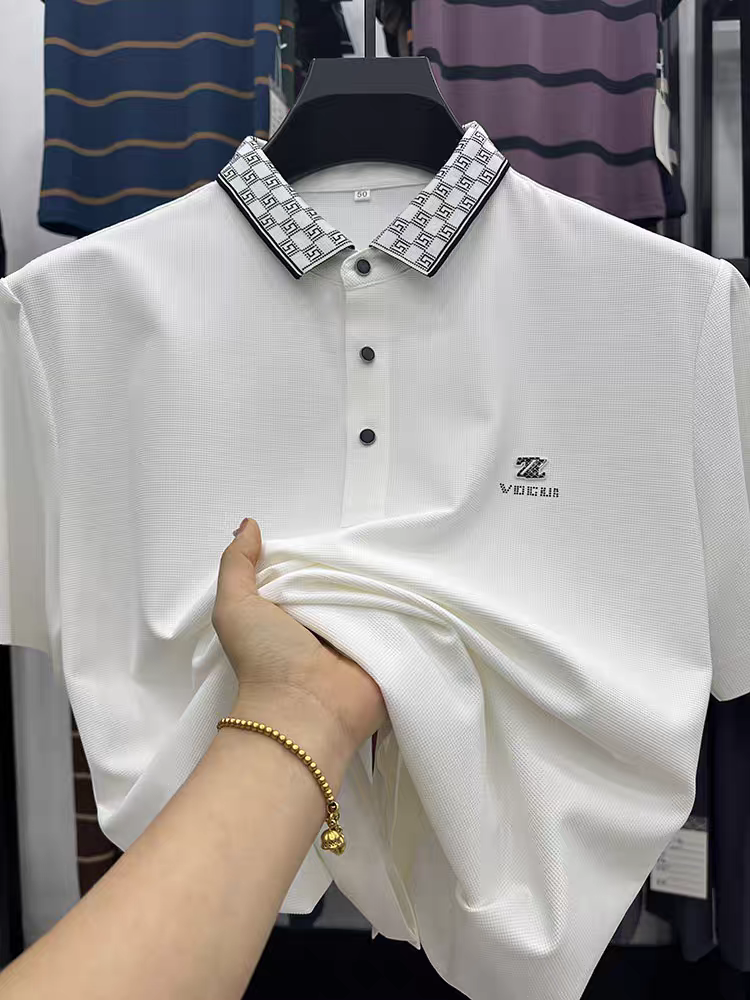 Elite Dynamic Wave Polo T-Shirt: Effortless Motion in Every Thread