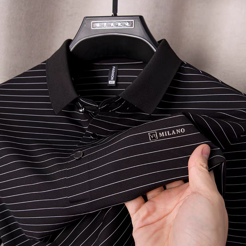 Eternal Edge Striped Polo T-Shirts