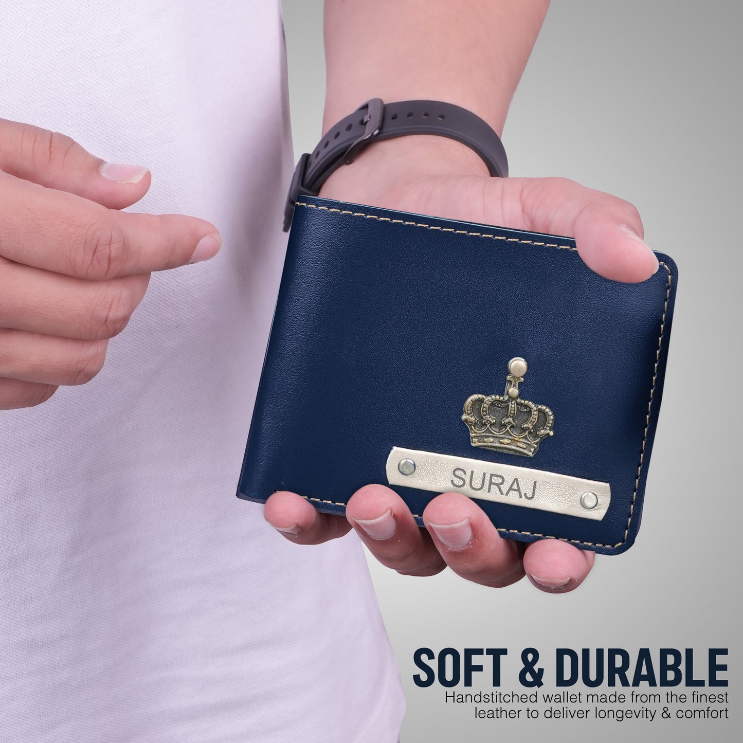 Customized Wallet With Name & Charm