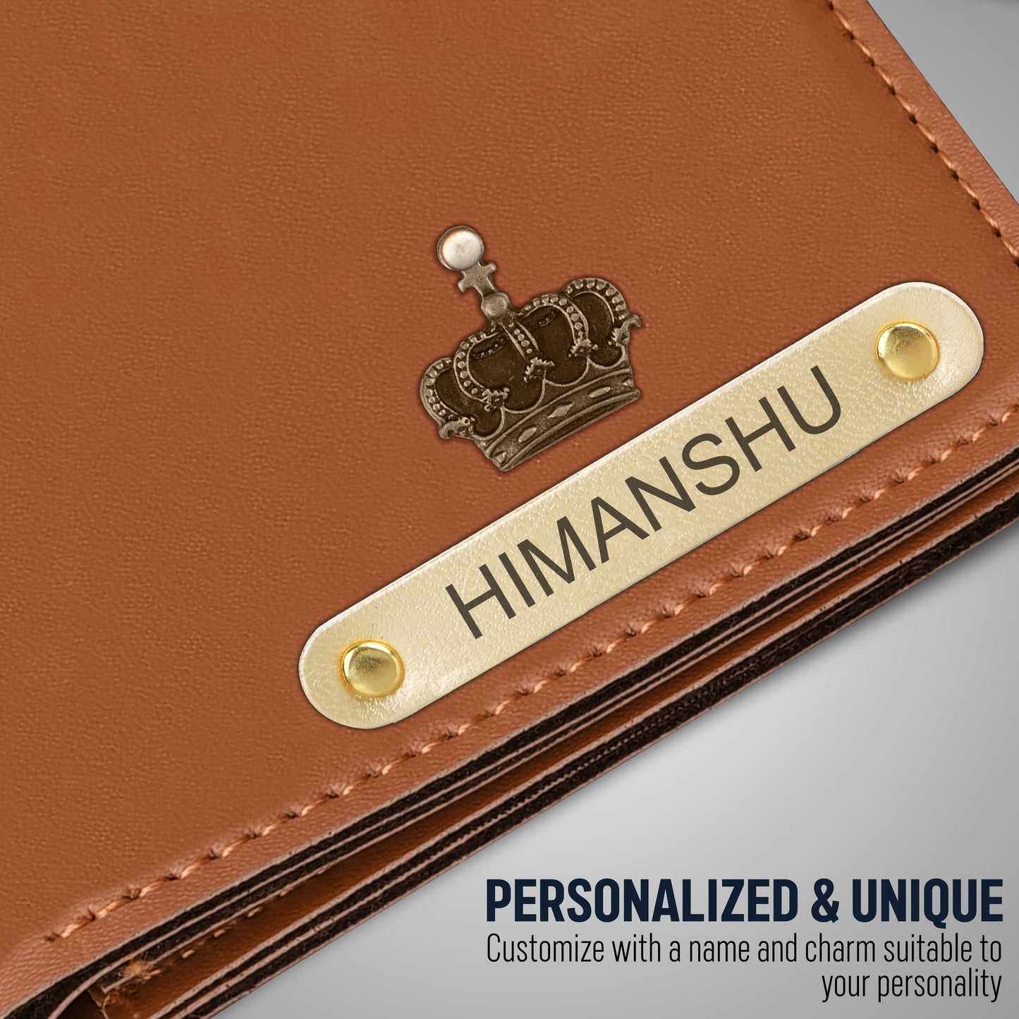 Customized Wallet With Name & Charm