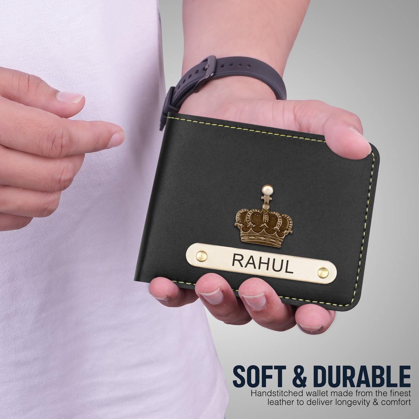 Customized Wallet With Name & Charm