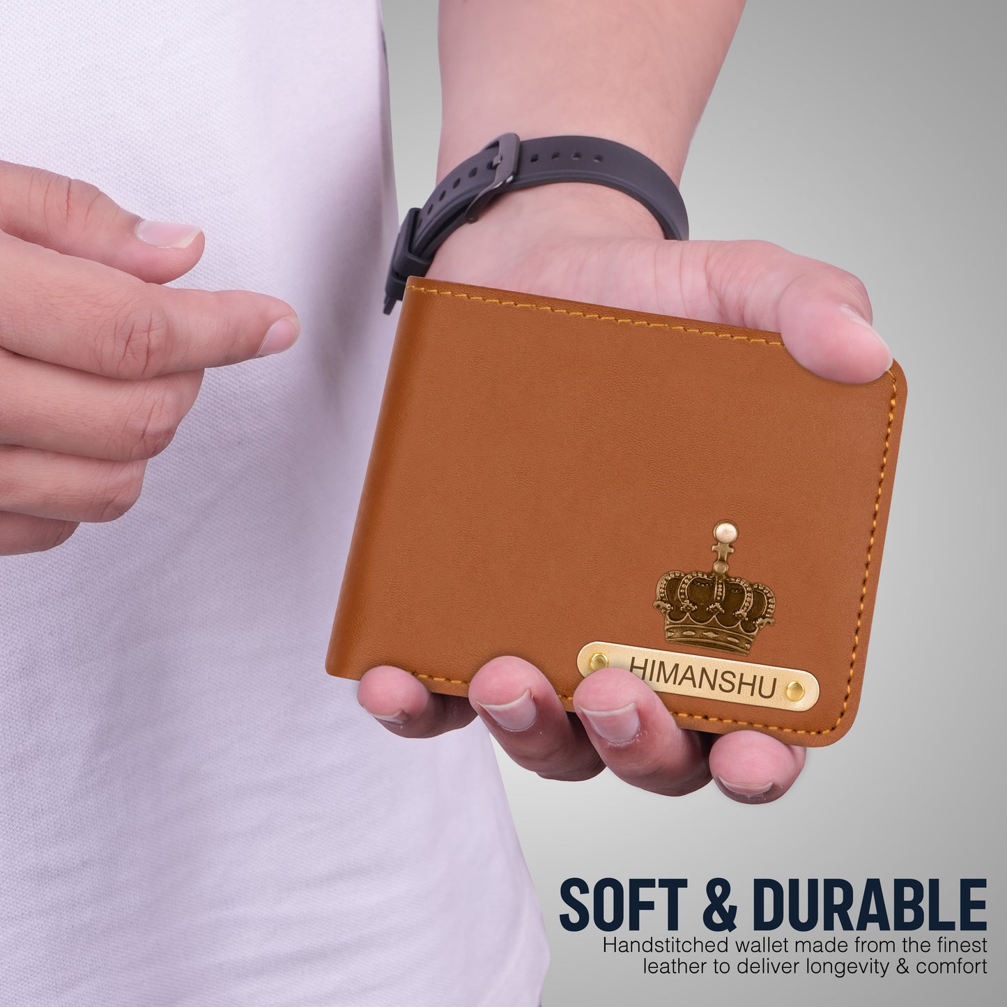 Customized Wallet With Name & Charm