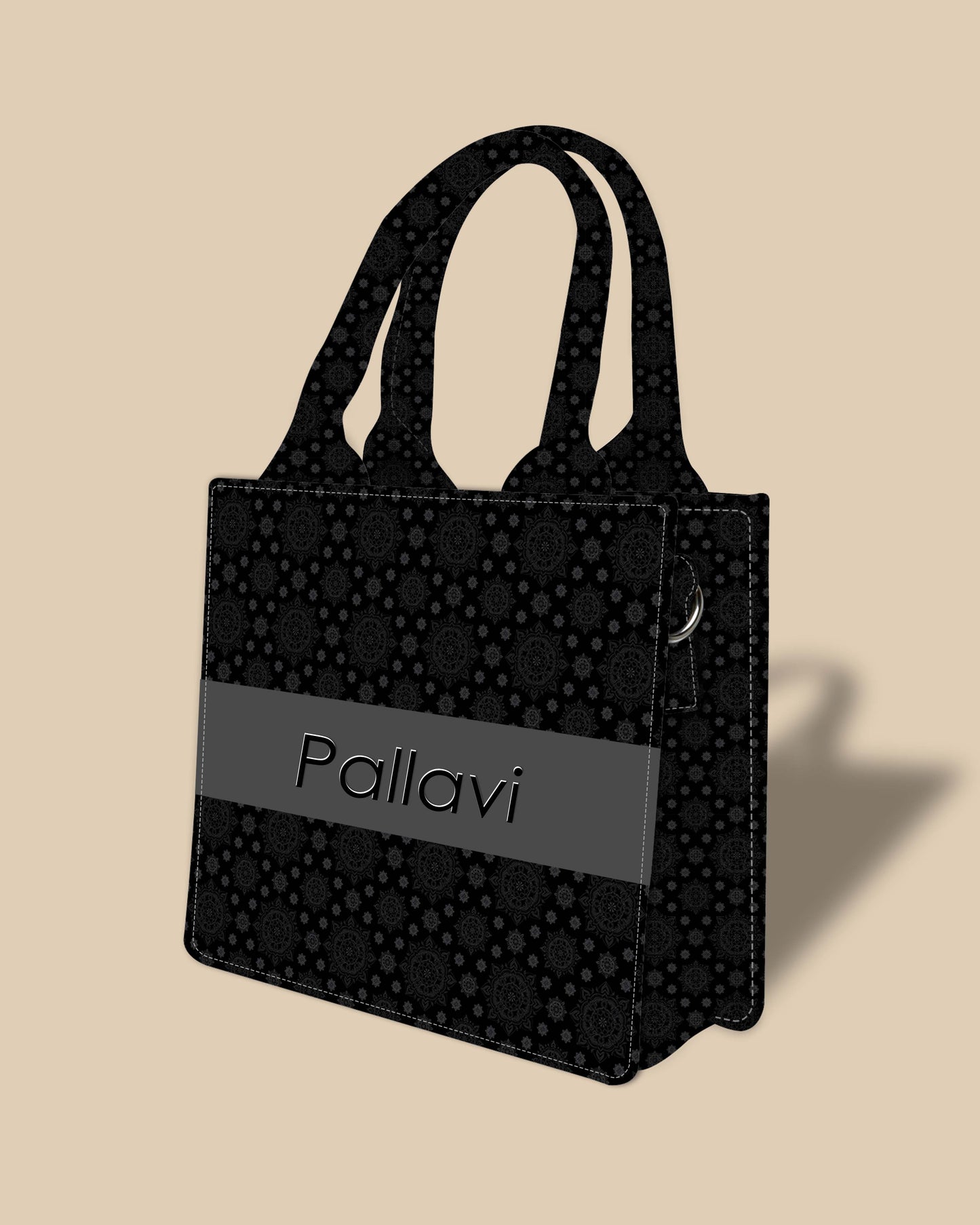 Customized Small Tote Bag Designed with Ornament Paisley Bandana