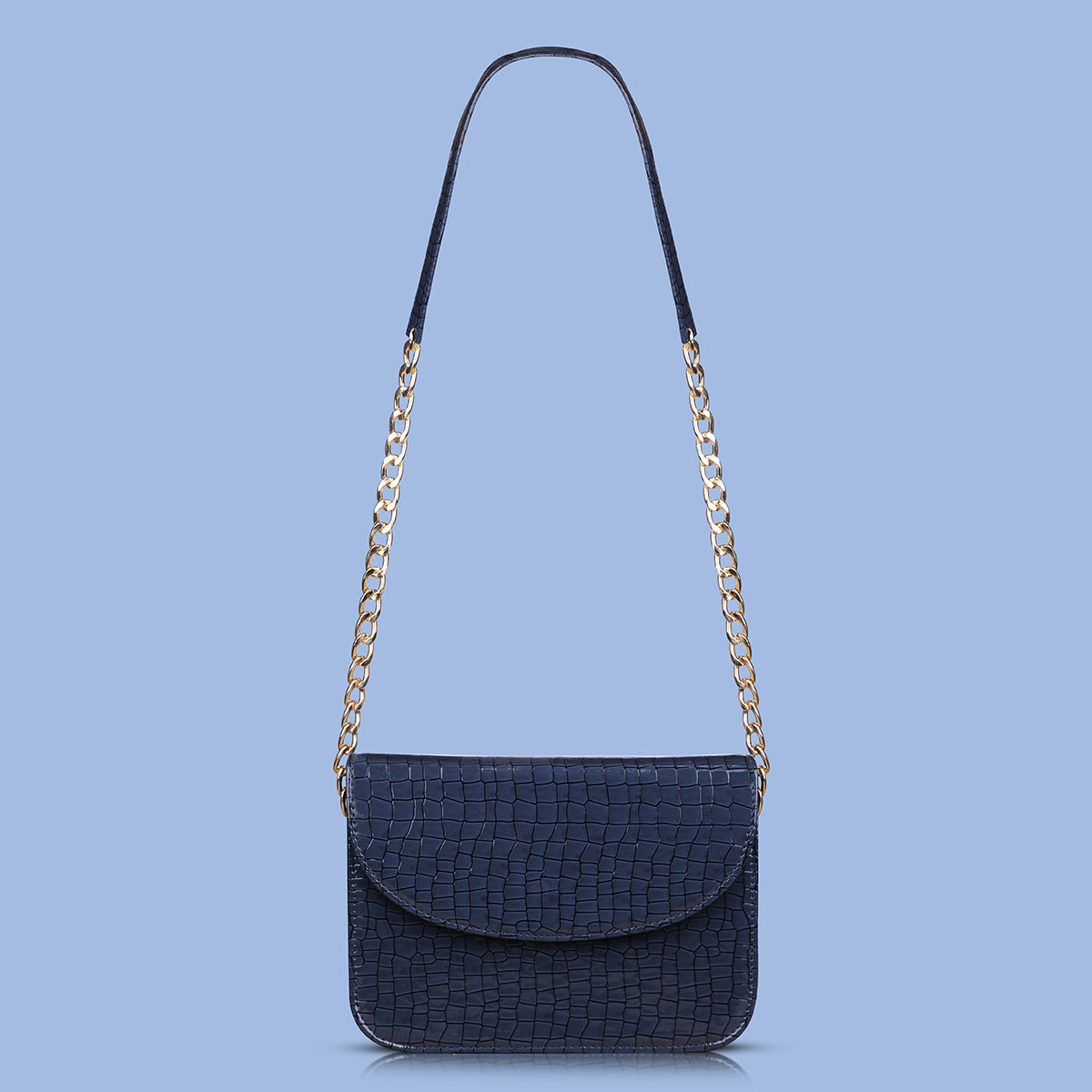 Premium Brick Style Leather Sling Bag