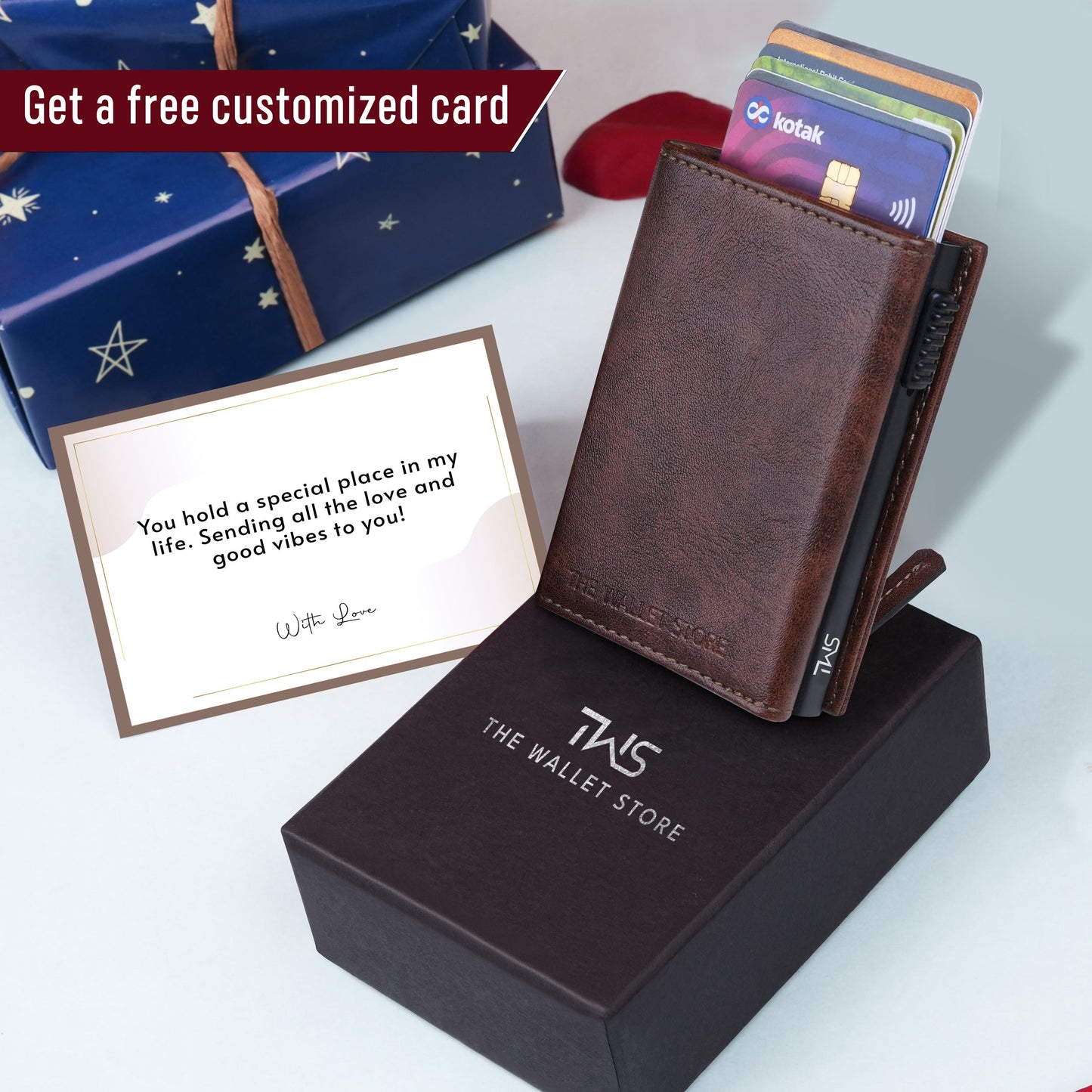 Defender RFID Protected Wallet Cardholder - Brown