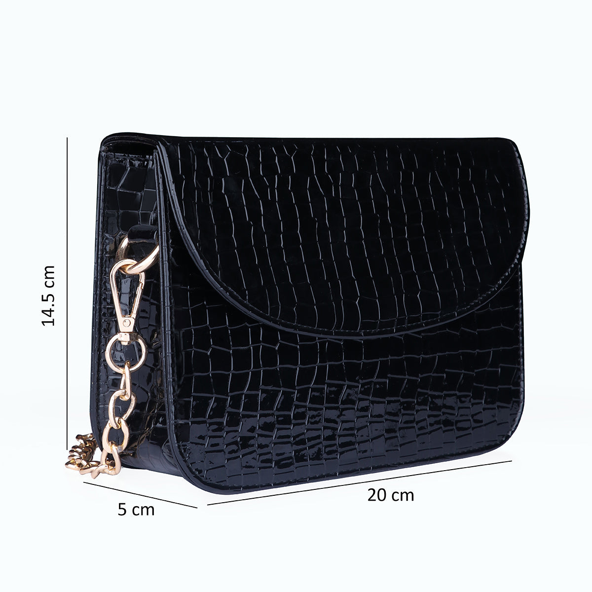 Premium Brick Style Leather Sling Bag