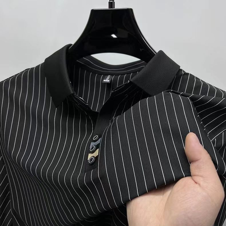 Vintage Echelon Stripe Polo T-Shirt