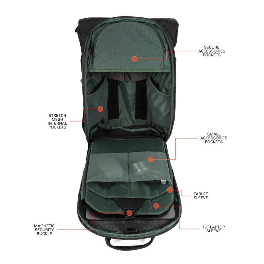Errant Backpack 22L - Obsidian Black
