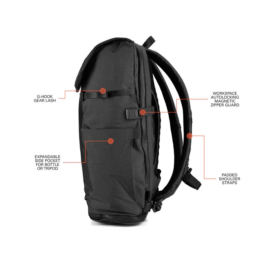 Errant Backpack 22L - Obsidian Black