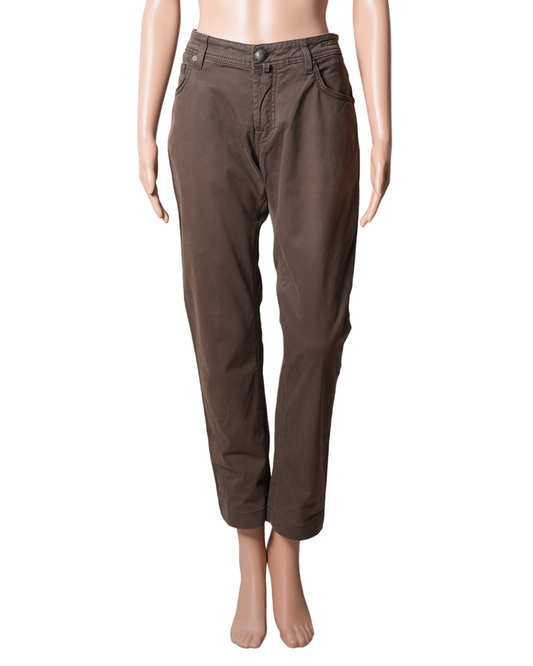 Jacob Cohen Brown Straight Fit Jeans