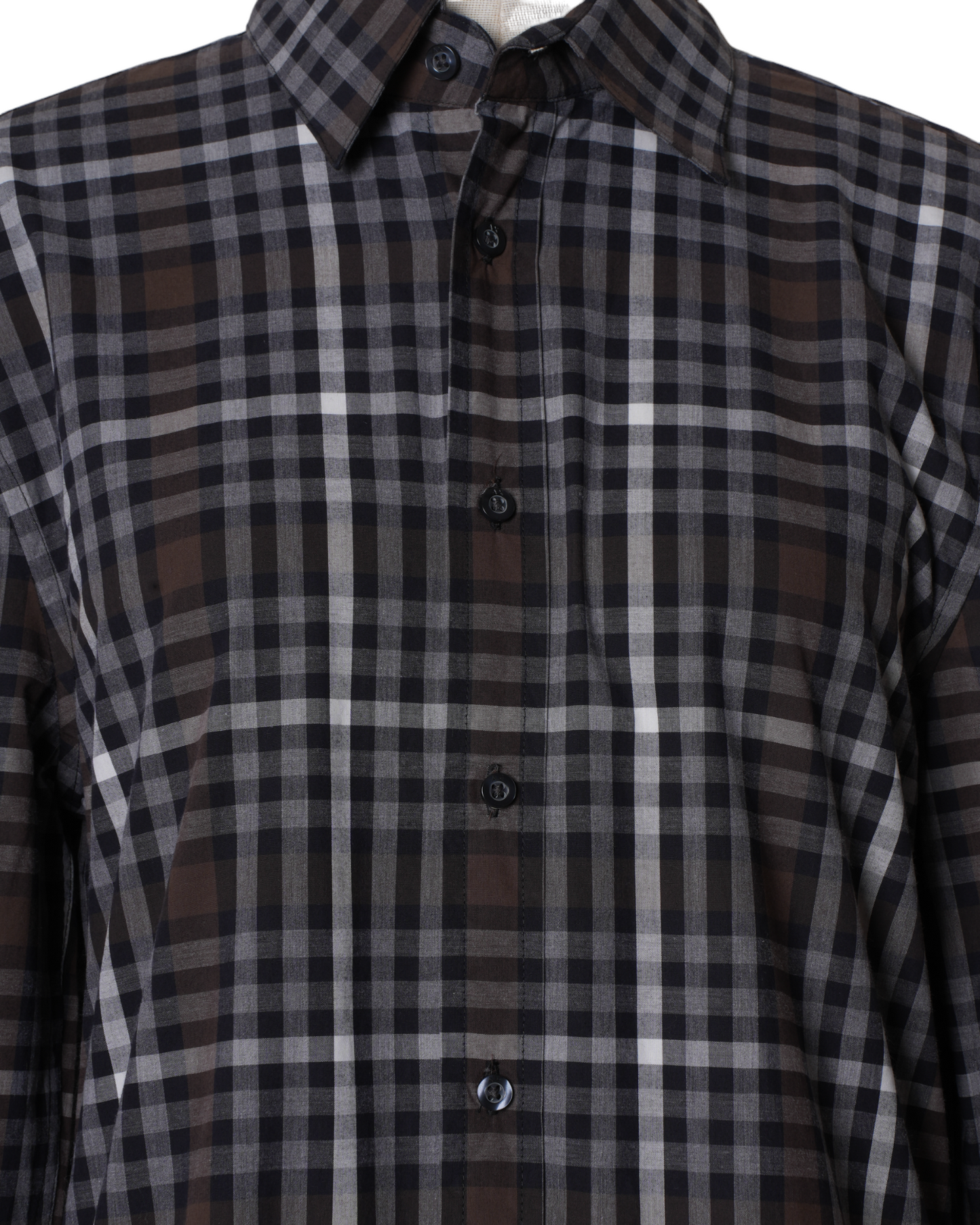 Armani Exchange Brown Checks Shirt
