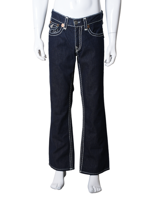 True Religion Jeans With White Stitchline Detailing