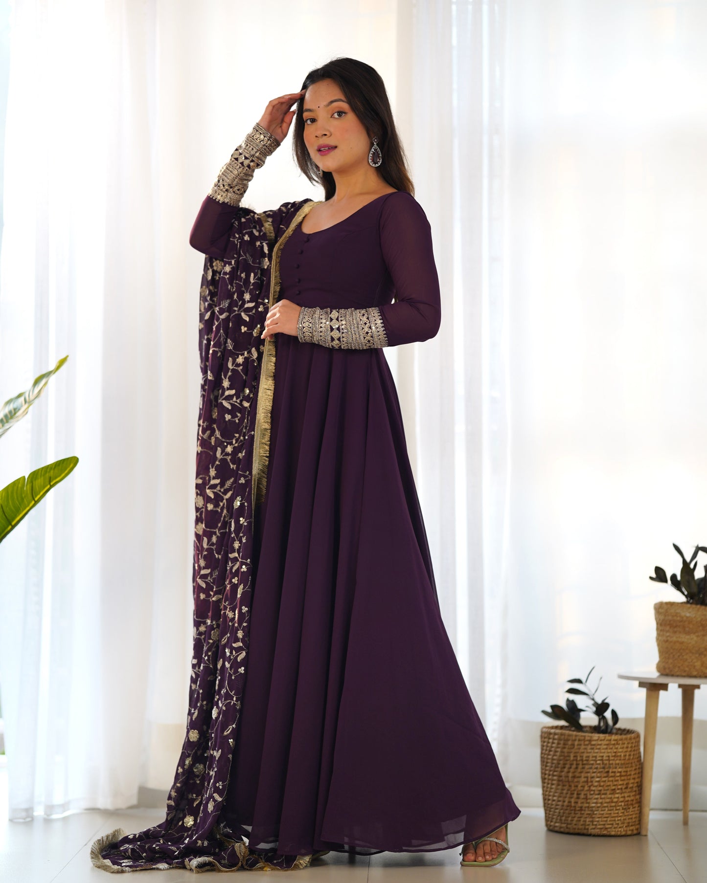 Malini's Beutifull Fancy Anarkali Suit Set