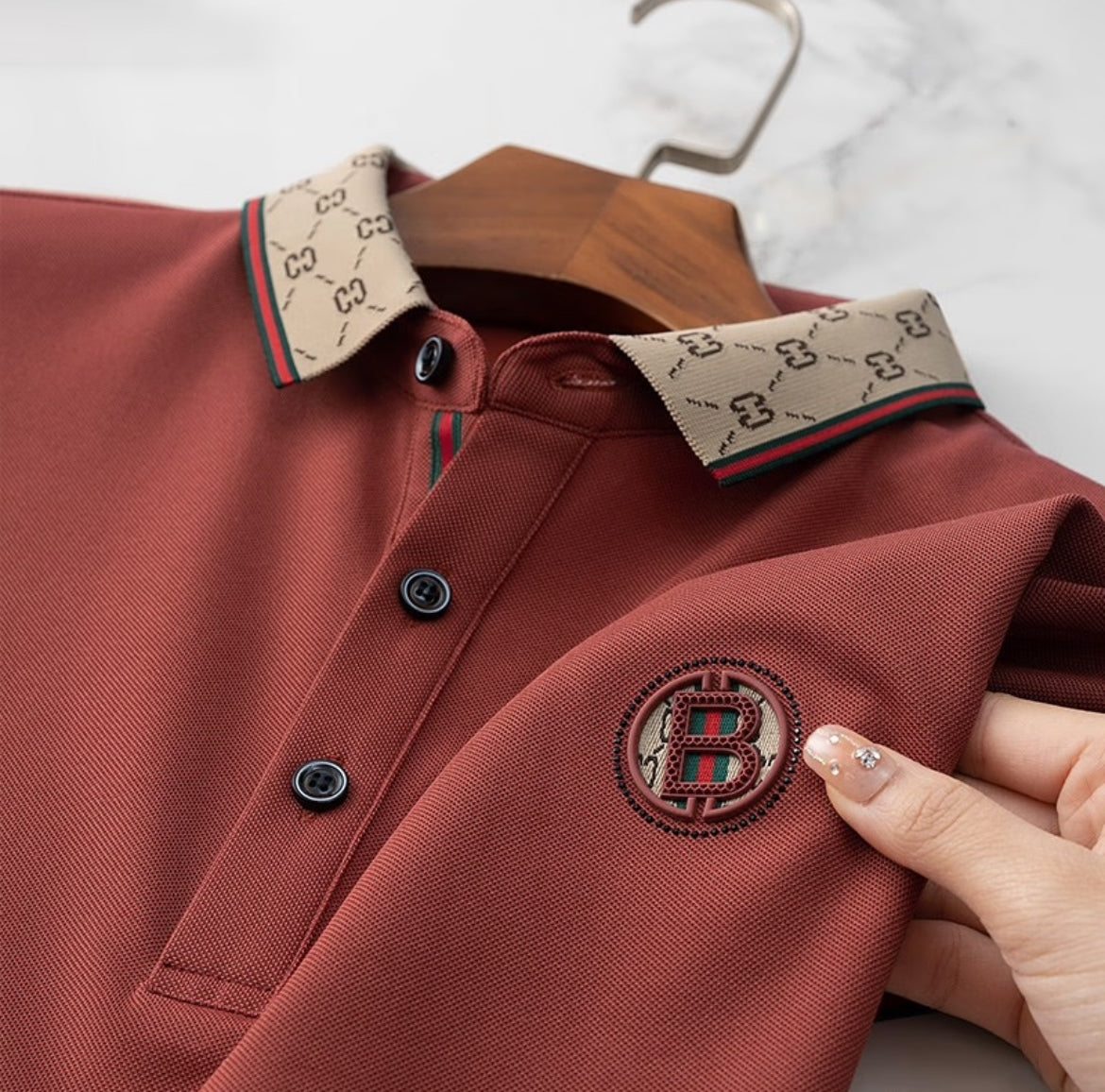 Minimalist Mark Polo T-Shirt