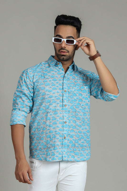 COTTON PRINTED FULL SLEEVE SHIRT