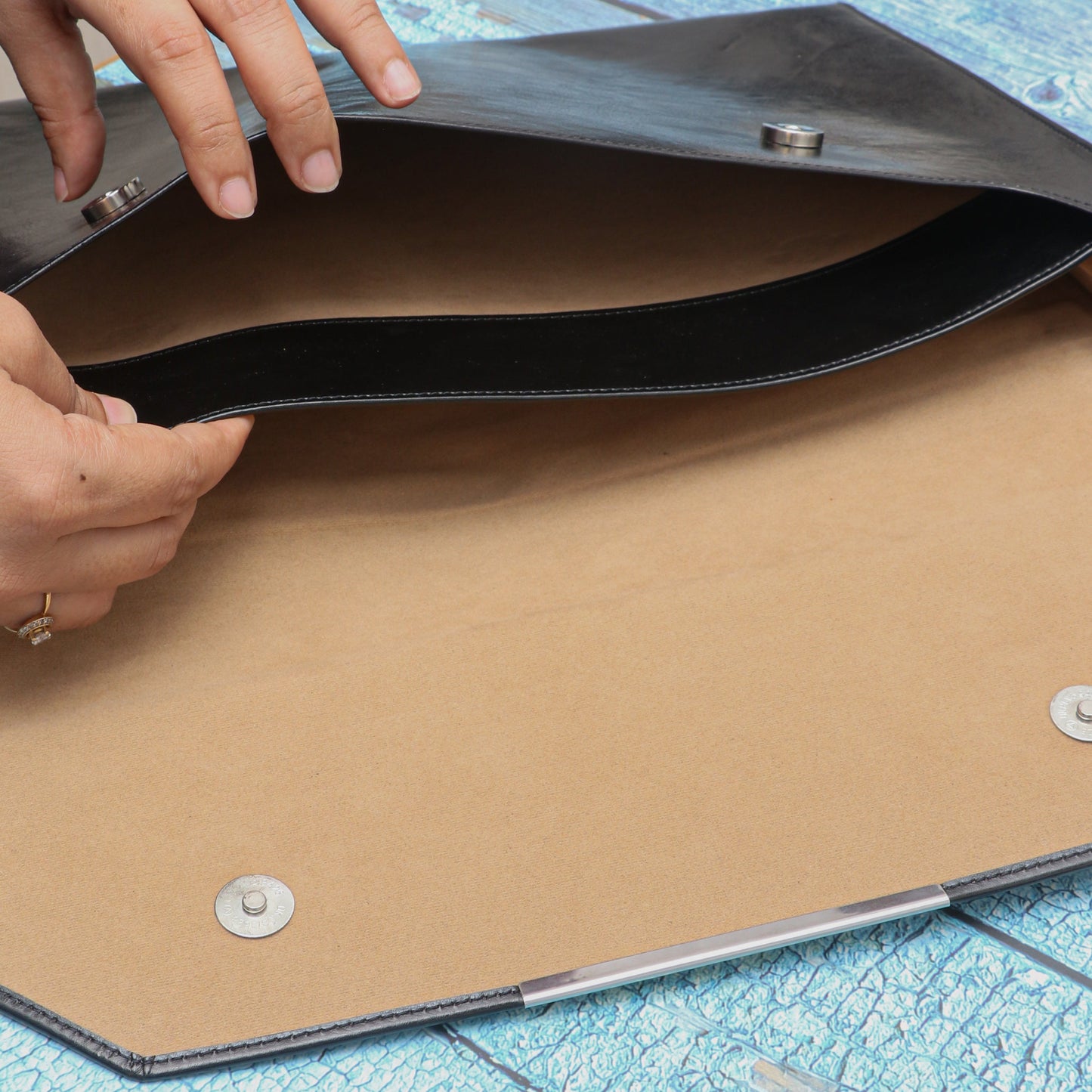 Personalized Premium Quality Leather Laptop Sleeve With Name